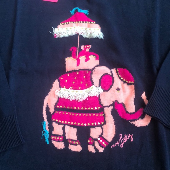 NWT Lilly Pulitzer Caralynn Navy sweater, S - Picture 5 of 6